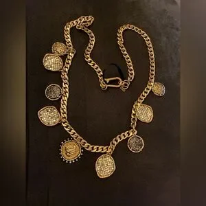 Zara | Accessories | Nwot Zara Golden Metal Coin Link Belt  display picture 1
